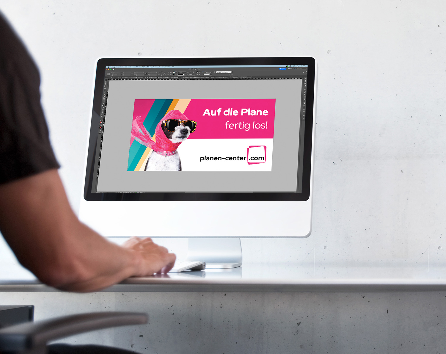 Designservice für Druck auf Planen am Bildschirm bei planen-center
