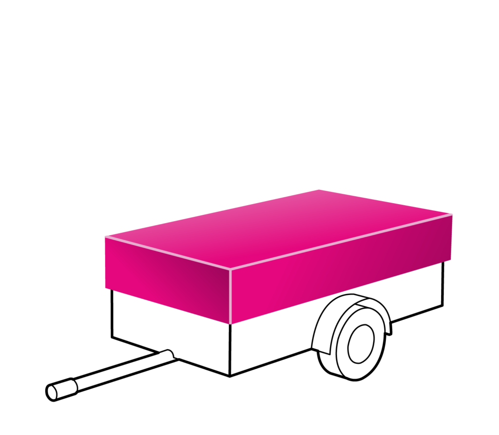 Anhängerplane als Flachplane für sicheren Schutz der Ladung auf einem Anhänger.