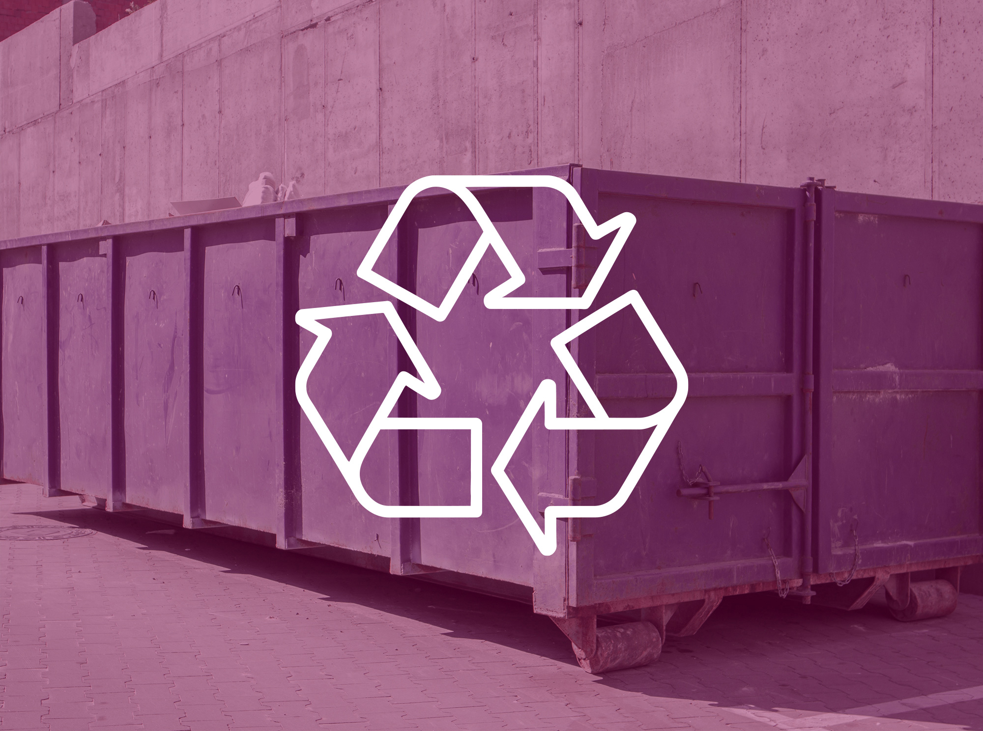 Sonderlösungen für Recycling-Container mit maßgefertigter Plane